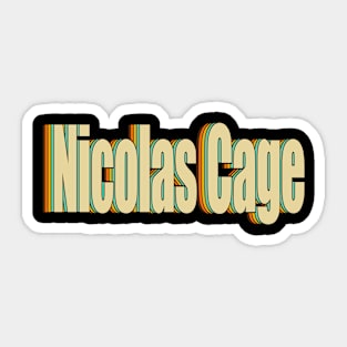 NICOLAS CAGE Sticker